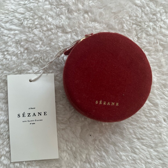 Sezane Bags New Sezane Velvet Jewelry Case In Blush Poshmark